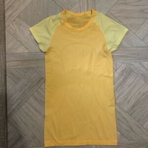 Yellow  Lululemon Athletic T-Shirt